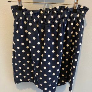 J.Crew high waisted skirt with polka dots